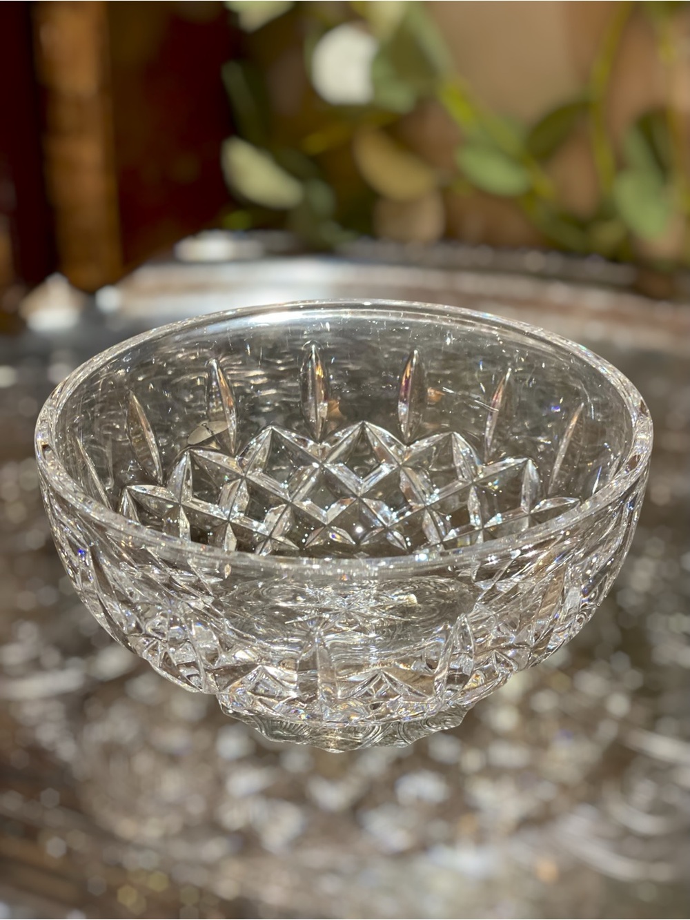 Vintage Waterford Kelsey Irish Crystal Round Bowl Signed